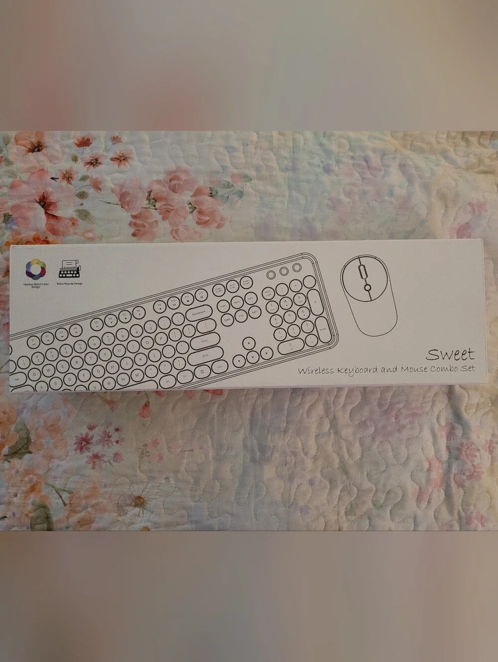 MOFII Sweet Wireless Keyboard & Mouse Combo White & Ivory NIB